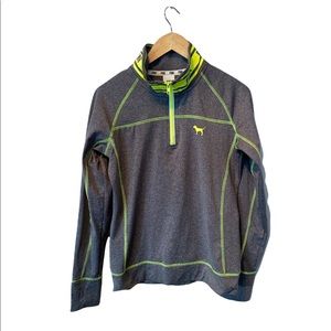 Pink VS grey athletic quarter zip Medium